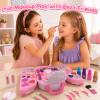 Kids Makeup Kit for Girls 5-8, Real Washable Makeup Set Toys with Mirror view 2