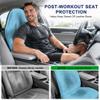 CORTHENA Car Seat Towel Cover 2 Pack for Front Seats, Sweat Absorbent Car Seat Protector with Non-Slip Backing, Waterproof Towel Car Seat Covers for Runners, Gym, Swimming, Beach, Pets, Sky Blue view 4