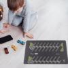 Fonowx /64 Model Car Parking Lot Scene Toy Display Underground Mat Simulation Garage Rubber Cloth for Children Table, B view 4