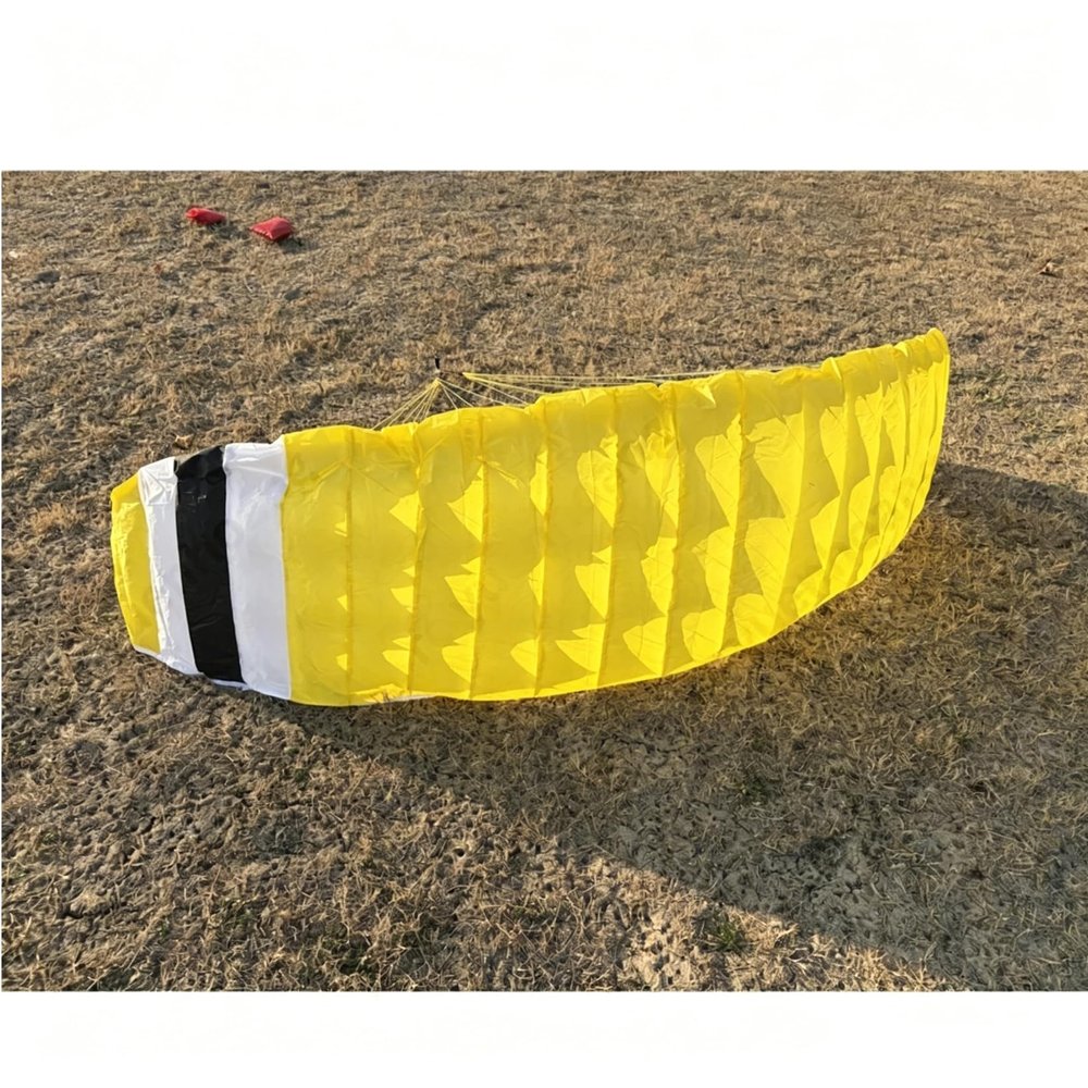 yuenhoang 3m RC Paraglider Wing Single Layer Canopy Replacement Electric Powered Paragliding Head for Adult Outdoor Aerobatics Flying (A Type)