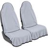 CORTHENA Car Seat Towel Cover 2 Pack for Front Seats, Sweat Absorbent Car Seat Protector with Non-Slip Backing, Waterproof Towel Car Seat Covers for Runners, Gym, Swimming, Beach, Pets, Lavender Gray view 1