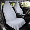 CORTHENA Car Seat Towel Cover 2 Pack for Front Seats, Sweat Absorbent Car Seat Protector with Non-Slip Backing, Waterproof Towel Car Seat Covers for Runners, Gym, Swimming, Beach, Pets, Lavender Gray view 2