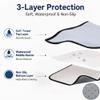 CORTHENA Car Seat Towel Cover 2 Pack for Front Seats, Sweat Absorbent Car Seat Protector with Non-Slip Backing, Waterproof Towel Car Seat Covers for Runners, Gym, Swimming, Beach, Pets, Lavender Gray view 3