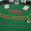 48" Folding Poker Tabletop for 8 Player Holdem Casino Game Portable Layout Mat Green view 2