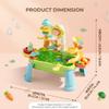 Bemonew Play Sink with Running Water, Multi-Functional Toddler Water Table, Electric Recirculating Table for Toddlers 1-3 with Slide, Green view 3