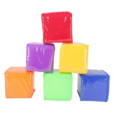 Ailgely 6 Pcs Foam Dice with Transparent Pockets for Customizable Language & Cognitive Activities in Classroom
