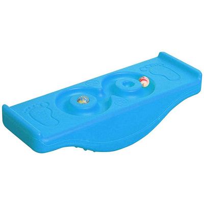 shenruifa Kids Balance Board PE Curvy Board, Fun Toy for Children, Improve Balance Ability, Easy to Use, Colorful, Includes Sensory Training Equipment (Blue)