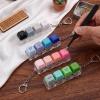 Outus 18 Pcs Keyboard Fidget Clicker 4-in-1 Keyboard Fidget Keychain with 2 Pcs Embossed Stickers Decompression Button Sensory Toys for Office Home Pass Time Anxiety Stress Relief (Gradient Color) view 3