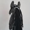 Hobby Horse Pinto A3 with Bridle - Realistic Black & White Hobbyhorse for Kids view 4