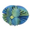 Tomvorks 3D Printed Gear Ball Portable Lightweight Stress Relief Toy for Work Study Travel Materialized in PLA 3.1x3.1x3.1in (Turquoise) view 4