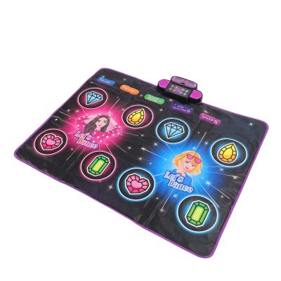 Cryfokt Kids Dance Mat, 2 Player Electronic Dance Pad with Light Up Buttons Wireless Bluetooth 5 Game Modes, for Girls Boys Ages 3 4 5 6 7 8 Years Old
