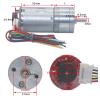 6v 12v 24v high Torque 9kg.cm Speed Electric Motor dc Gear with Encoder(16 RPM,12V) view 2