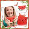 Jumbo Big Watermelon Squishy Stress Balls, 6.5in Fruit Shaped Sensory Fidget Toys for Adults Teens, Soft Slow Rising Stress Relief Squishies Office Desk Birthday Gifts Classroom Prize Party Favors view 2