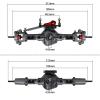 RC Axles Compatible with Axial for SCX10 D90 1/10 RC for Rock Crawler Car Upgrade Modification Parts Metal CNC Front Rear Axle Servo Base view 4