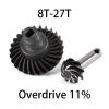 Rc Components for Axial for SCX10 AR44 AR45 for Capra VS4-10 F9 for Phoenix F10 Overdrive Underdrive Helical Axle Gear Set 24/8T 27/8T 30/8T 33/8T RC Car Parts view 2