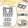 62 Pcs Classic City Train Tracks Set Include 36 Pcs Curved Train Track 2 Pcs Switch Train Tracks 24 Pcs Straight Train Track Compatible Building Blocks view 2