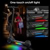Electric Scooter for Kids Ages 6-12, 150W Motor,10 Mph Max Speed, LED Display, 2 Speeds (6/10 MPH), Magnetic Charging, Colorful Light, Dual Brake Scooter for Girls view 2