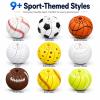 Fidget Toy for Adults, 3D Printed Realistic Orange - Stress Relief Toy with Sliding Slices, Portable Anxiety Fidgets for Office Home (Baseball) view 2