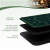 DTGN Portable Poker Table Mat, 94" x 47" Non-Slip Foldable Rubber Poker Mat, Noise Reduction Table Top with Polyester Storage Bag for Tabletop Games Home Games Night, Green view 3