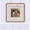 Personalized Dad Photo Wooden Hanging Sign, Custom Dad and Baby Picture Frame Plaque Father's Day Keepsake Gifts for Daddy Father Husband from Kids Daughter Son Wife, Reasons Why We Love Dad Gift view 3
