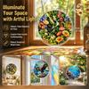 500 Piece Crystal Clear Provence Stone Street Jigsaw Puzzle for Adults, French Village Lane Circular Acrylic Puzzle 500 Pieces, Challenging Family Puzzle, 7.4 x 7.4 inc view 4