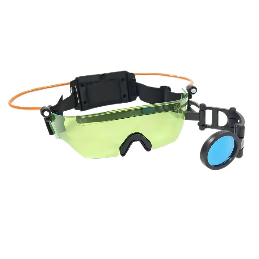 CCVSS spy x gear Night Vision Goggles LED Spy Glasses Gadget Kit with Flip-Out Scope, Hands-Free Detective Costume Accessory for Secret Agent Role Play & Missions