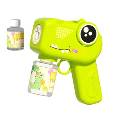 Automatic Bubble Machine Dinosaur Soap Dispenser with Lights Sound