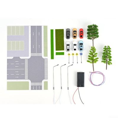 Impressive Diorama Car Parking Lot Model 1/64 Scale With Built In LED Lights For Interactive Displays