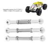 Spryflower 3Pcs Aluminium Alloy Front Steering Linkage Rods Upgrade for FS 53633/51805 / 51806 1/10 RC Car Exquisite Appearance, Excellent Quality (538057S Silver) view 3