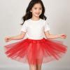 CIMAXIC 8pcs Girls Tulle Skirt: 3-Layered Ballet Tutu For Little Girls - Multicolor & Skin-Friendly Dance Skirt For Festivals Carnivals & Birthday Parties, 11in Long view 2