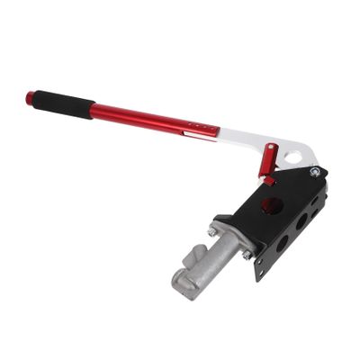 SOLUSTRE Racing Hydraulic Hand Brake Long Arm Drift Brake Aluminum Alloy Red for Car Modification and Sim Racing