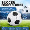 Clicker Fidget Toy Soccer Fidget Clicker, Soccer Stress Relief Toy, Keyboard Clicker Fidget with Satisfying Sound, Giant 4 Inch Desk Toy for Soccer Fans Football Gift Party Toys (Small Soccer, 1pcs) view 2