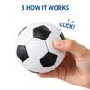 Clicker Fidget Toy Soccer Fidget Clicker, Soccer Stress Relief Toy, Keyboard Clicker Fidget with Satisfying Sound, Giant 4 Inch Desk Toy for Soccer Fans Football Gift Party Toys (Small Soccer, 1pcs) view 4