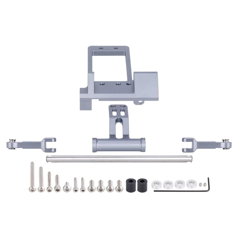 RC Modifications Spare Compatible with Axial for SCX10 III Portal Axle for LCG for Chassis 1/10 RC Crawler CarParts BAT Servo Mount with Hydraulic Steering Link