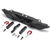 Rc Parts Compatible with TRX4 1/10 Remote Control Crawler Car Upgrade Parts Replacement Accessories Metal Rear Bumper with D-Rings view 2