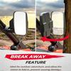 UTV Side Rear View Mirrors for Wolverine X2 2019-2020 2 SEAT, 1.75"-2" Roll Bar Compatible, 360 Adjustable Shatter Resistant Breakaway Side Mirror view 3