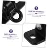 GALPADA Metal Hammock Ceiling Hook with Black Painted Finish, Stainless Steel Swing Hanger for Indoor and Outdoor Porch Hammock Chair Mounting view 3