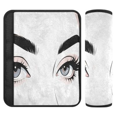 Nexawaveo Strap Covers (10"7.7") Comic Eyes Extra Wide Shoulder Pads for Car Seats Strollers Backpacks