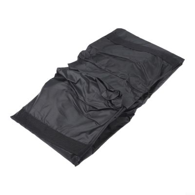Sileduove Large Folding Mattress Storage Bag Waterproof & Dustproof Oxford Fabric Protector With Sturdy Handles For Outdoor Travel Black 54X25x13 Inch