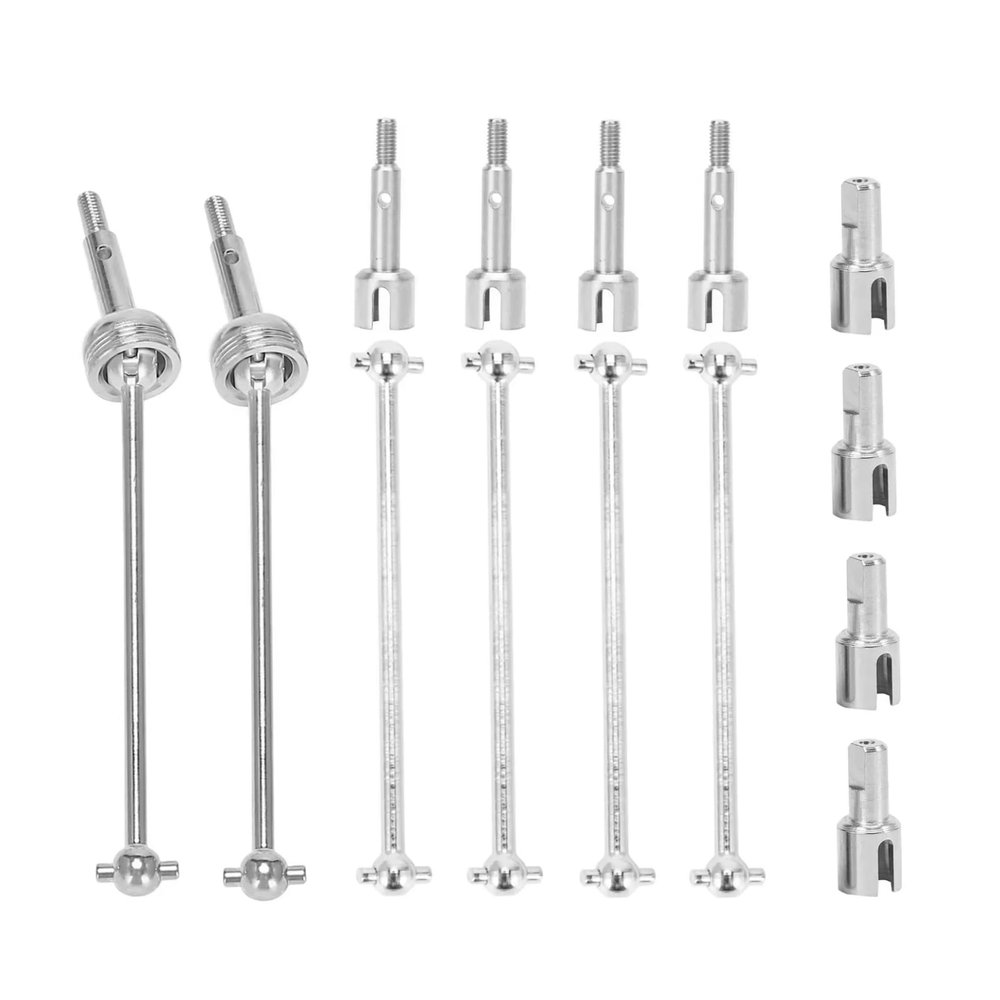 RC Repair Parts Compatible with WLtoys 144001 144002 144010 124007 124016 124018 124019 RC Car Upgrade Replacement Parts Accessories Metal Drive Shaft(Silver)