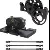 COMODO RC Crawler Transmission Kit 1/10 Scale with 30T Overdrive Gearbox and 3 Driveshafts Compatible with RC Crawler II Chassis(Black) view 1