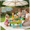 Monwssoe Sand Water Tables, Toddler Water Table, Kids Play Table with Electric Pump & Detachable Legs, Play Sink Toy for Outdoor Sensory Fun, Green view 3