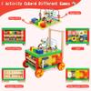 Wooden Activity Cubes 7-in-1 Montessori Toys for 1+ Year Old Boys Girls view 2