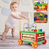 Wooden Activity Cubes 7-in-1 Montessori Toys for 1+ Year Old Boys Girls view 4