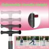 RAZEON 2-in-1 Kids Scooter, 3-Wheel LED Light Up Scooters for Kids, Adjustable Height Handlebar & Removable Seat, Lean-to-Steer Toddler Scooter with Rear Foot Brake.Black view 2