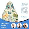 LPLSNWS Cute Little Baby Dinosaur Printed Cool Hooded Bath Towel - Snap-Button Collar, activates with Cold Water, Perfect for Summer Outdoor Sports and Fitness. view 4