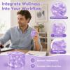 1Pcs Purple Ice Cube Squishy Stress Ball, Cube-Shape Hand Therapy Grip Ball view 3