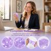 1Pcs Purple Ice Cube Squishy Stress Ball, Cube-Shape Hand Therapy Grip Ball view 4