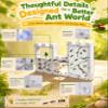 Ant Observation Kit, Clear Acrylic Ant Habitat Castle with Digging Sand Area, Nature-Inspired Nest Design, Water Bottle, Feeding Tools & Sand for Ant Keeping, Hobby Study, Desktop Display view 4