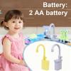 Sink Faucet Toy Electric Operations Kitchen Replacement for Pretend Play Activity Accessories Roleplay view 4